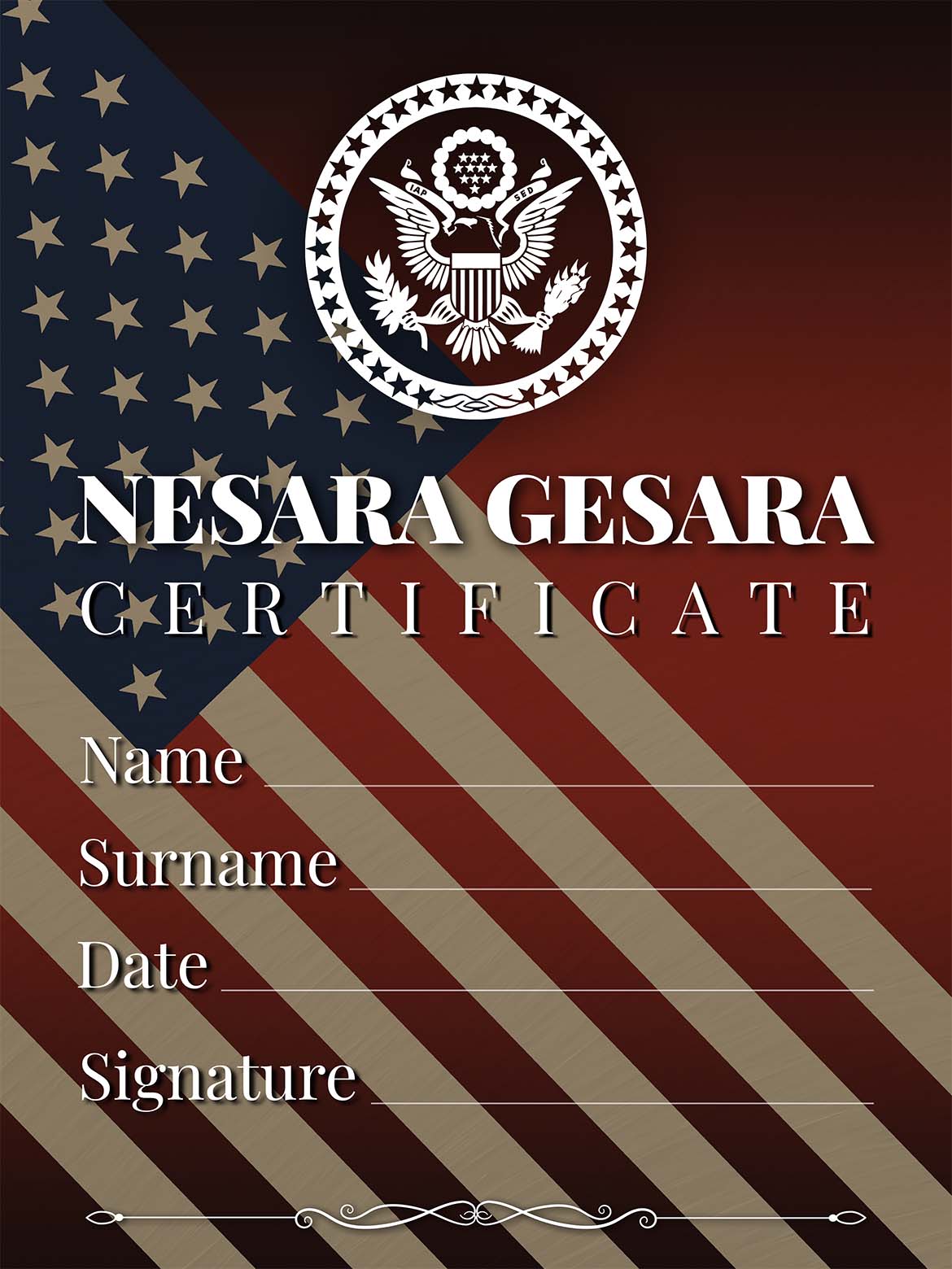 Nesara Gesara Certificate
